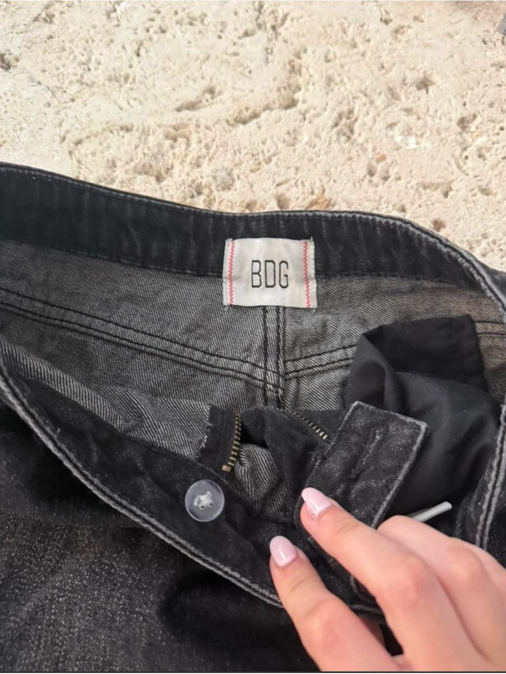BDG Black Denim Mini Skirt - Picture 4 of 4